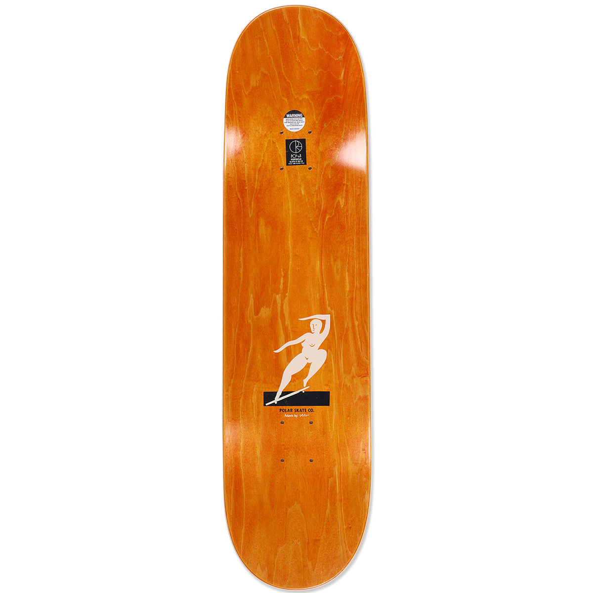 Polar Team Bs Smith Skateboard Deck Cream 8.375 Polar Team Bs Smith Skateboard Deck Cream 8.375