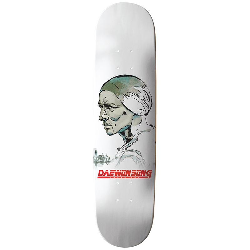 Thank You Daewon Song Solid Skateboard Deck White 8.25