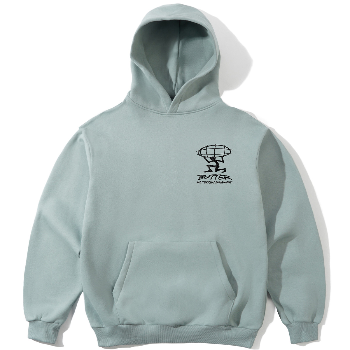 Butter Goods Terrain Hooded Sweater Dolphin