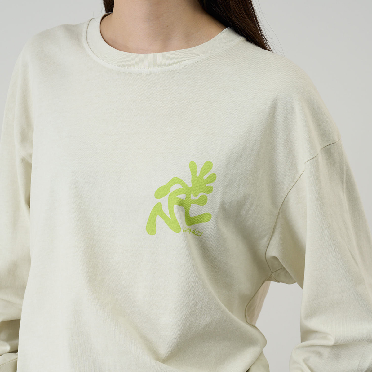 Gramicci Running Man Longsleeve T-Shirt Pigment Dyed Natural Pigment