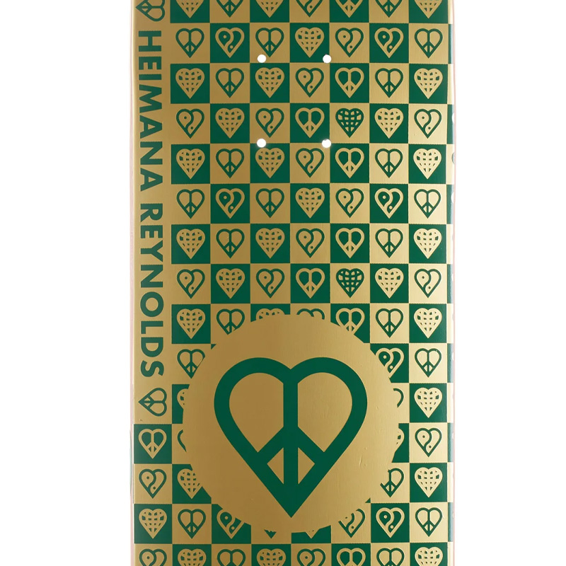 Heart Supply Heimana Reynolds Trinity Gold Foil with Raised Ink Deck 8.25 Heart Supply Heimana Reynolds Trinity Gold Foil with Raised Ink Deck 8.25