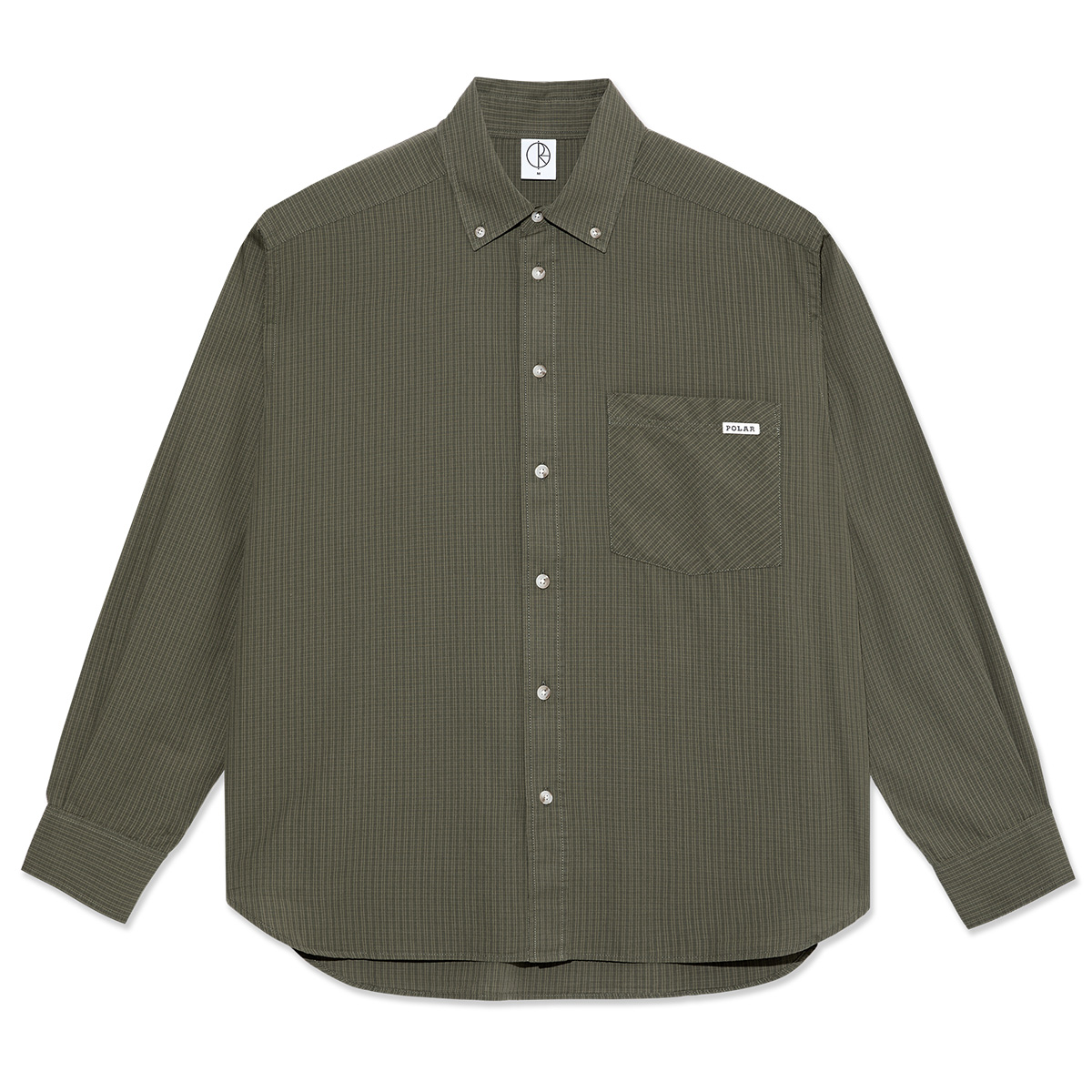 Polar Ben Longsleeve Shirt Army Green Check