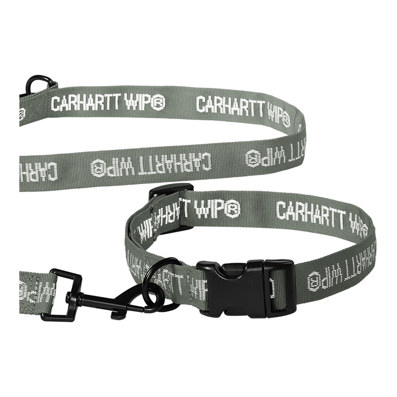 Carhartt WIP Tour Dog Leash & Collar Smoke Green/Reflective