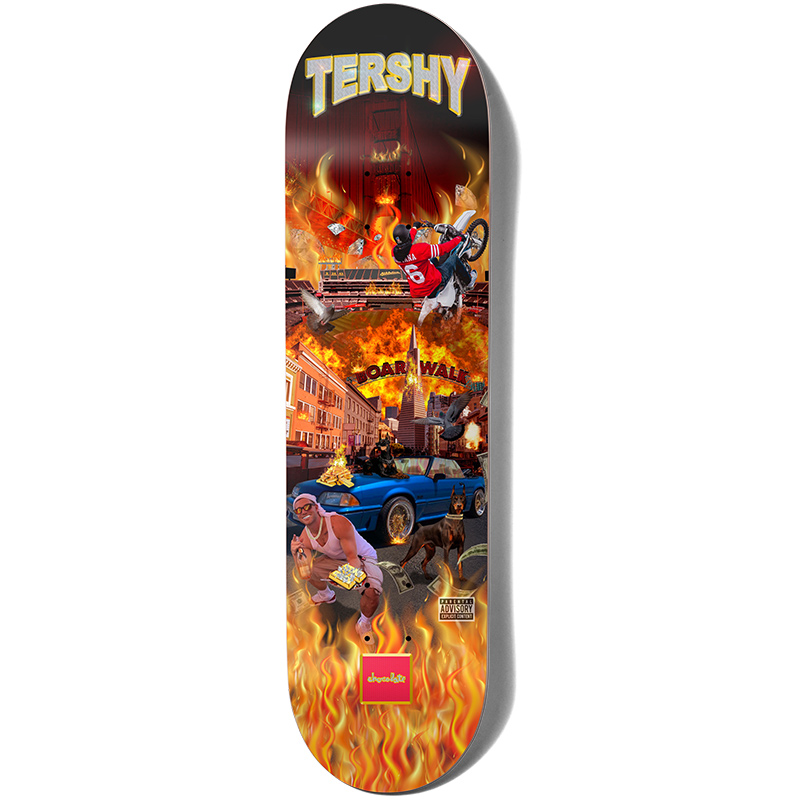 Chocolate Tershy Block Is Hot Skateboard Deck 8.5 Chocolate Tershy Block Is Hot Skateboard Deck 8.5