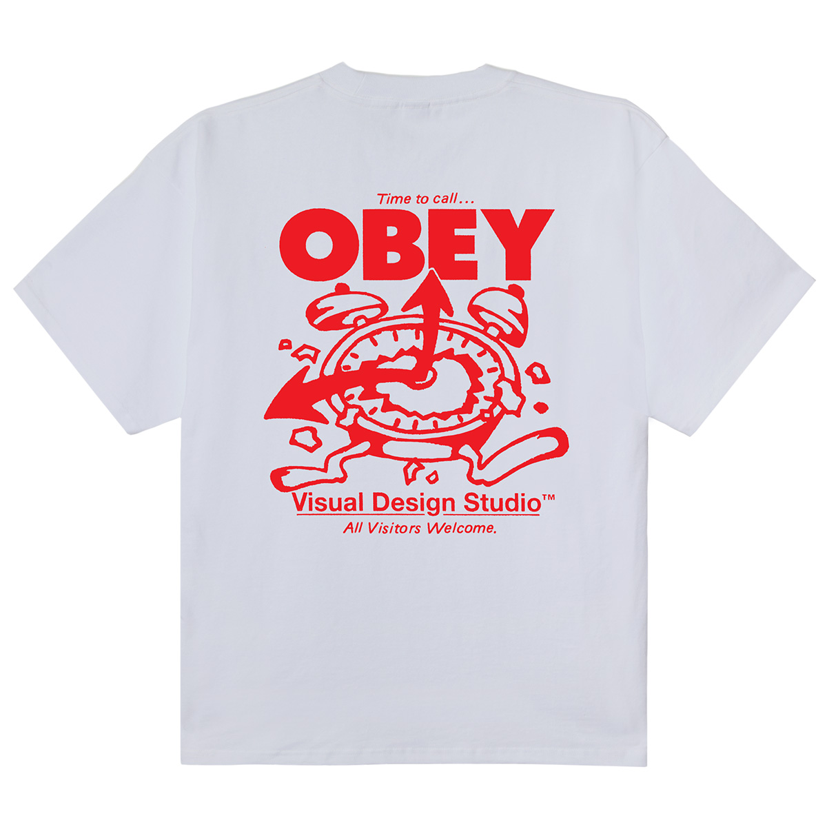 Obey Time To Call Obey T-Shirt White
