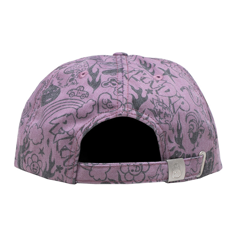 RIPNDIP We Dont Care 6 Panel Hat Mauve RIPNDIP We Dont Care 6 Panel Hat Mauve