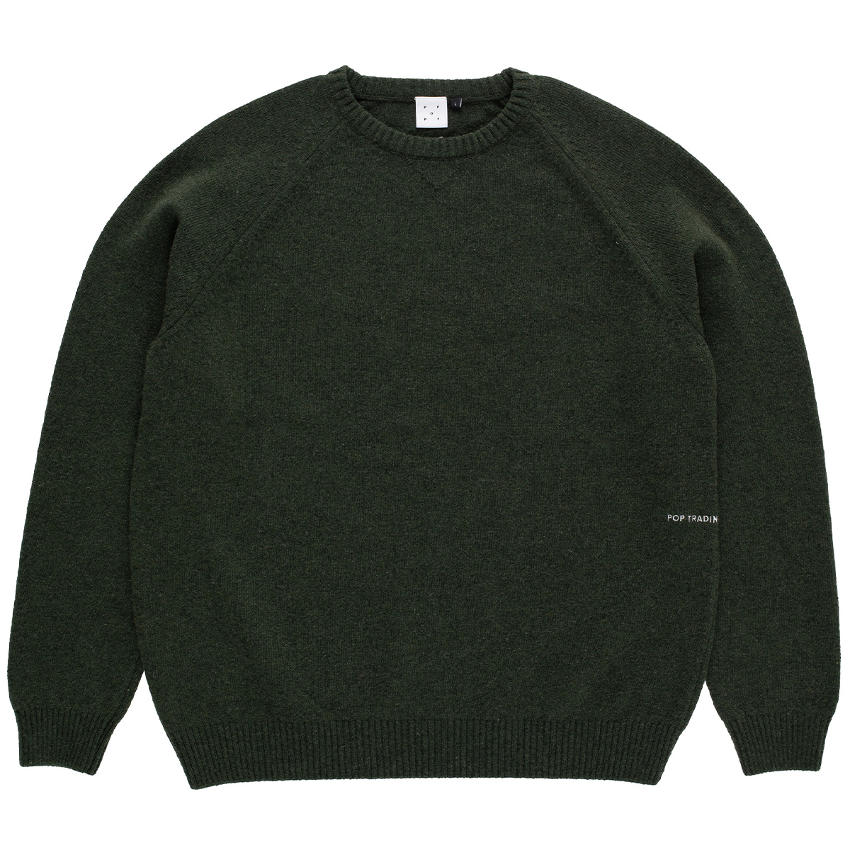 POP Knitted Elbow Sweater Duffel Green POP Knitted Elbow Sweater Duffel Green