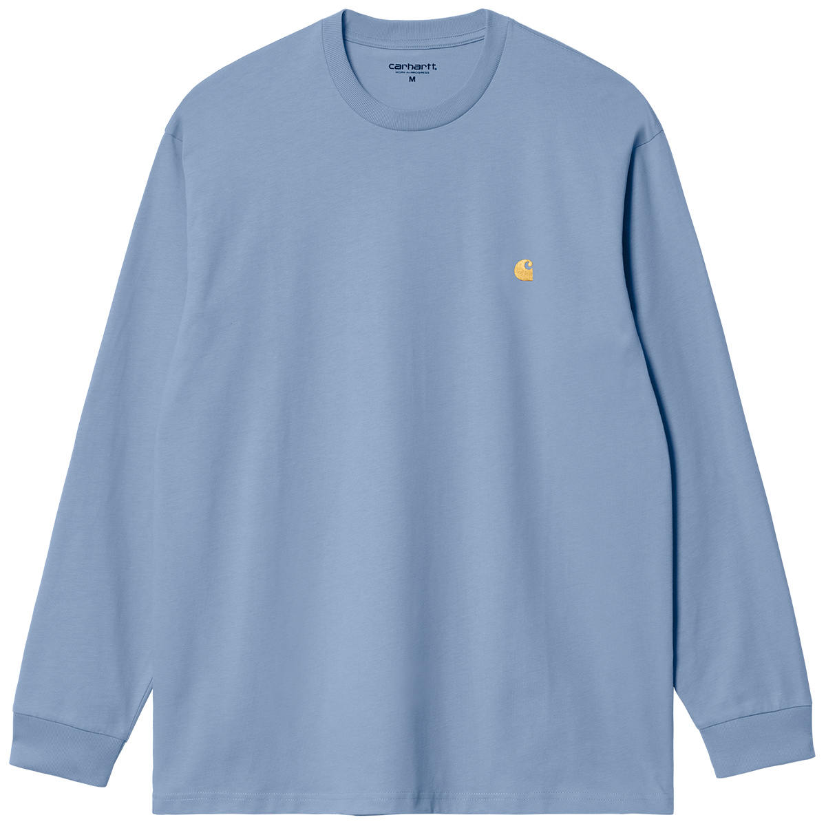 Carhartt WIP Chase Longsleeve T-Shirt Charm Blue/Gold Carhartt WIP Chase Longsleeve T-Shirt Charm Blue/Gold