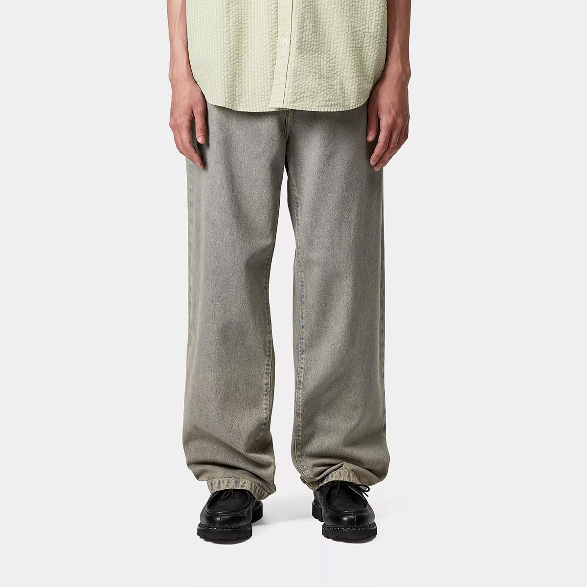 Carhartt WIP Landon Pant Blue/Leather Garment Dyed Carhartt WIP Landon Pant Blue/Leather Garment Dyed