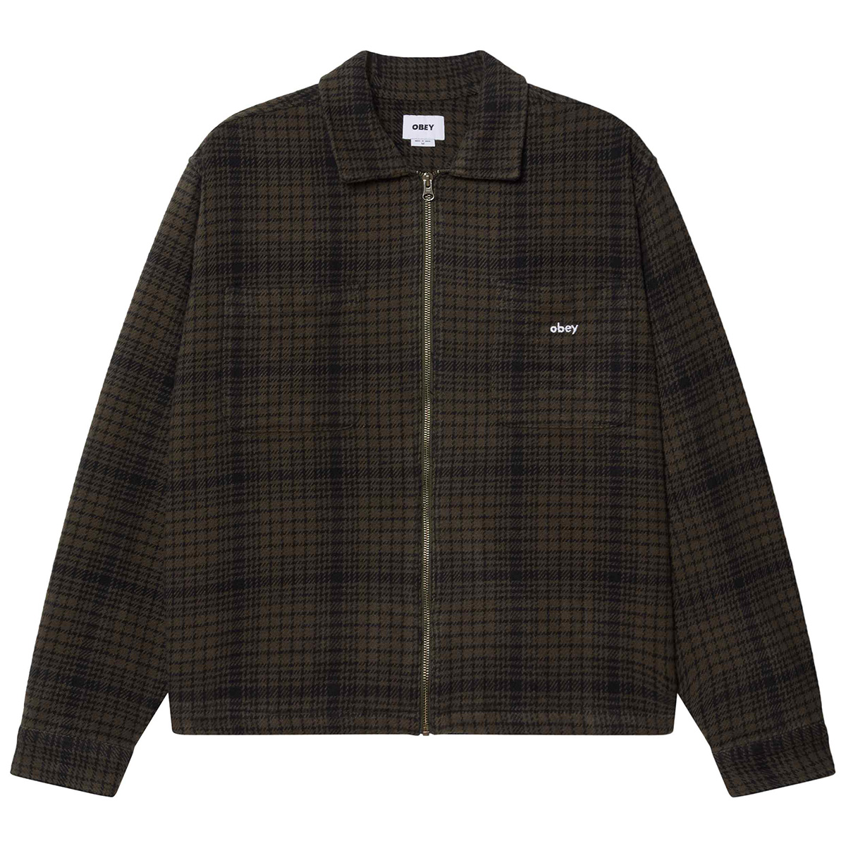 Obey Parker Zip Shirt Jacket Rosin Obey Parker Zip Shirt Jacket Rosin