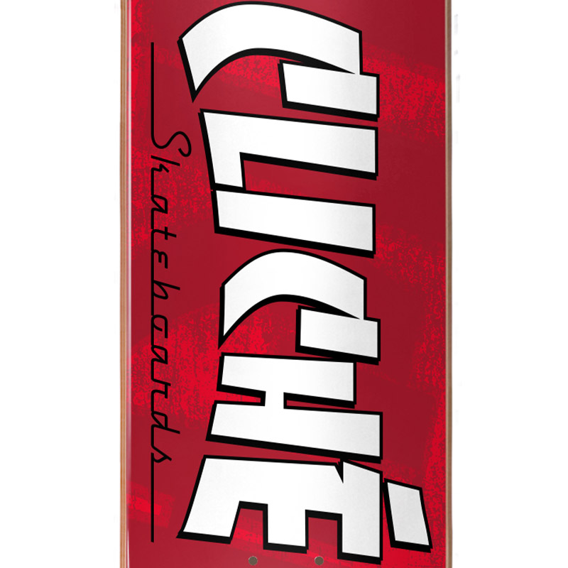 Cliché Banco RHM Skateboard Deck Red 7.75 Cliché Banco RHM Skateboard Deck Red 7.75
