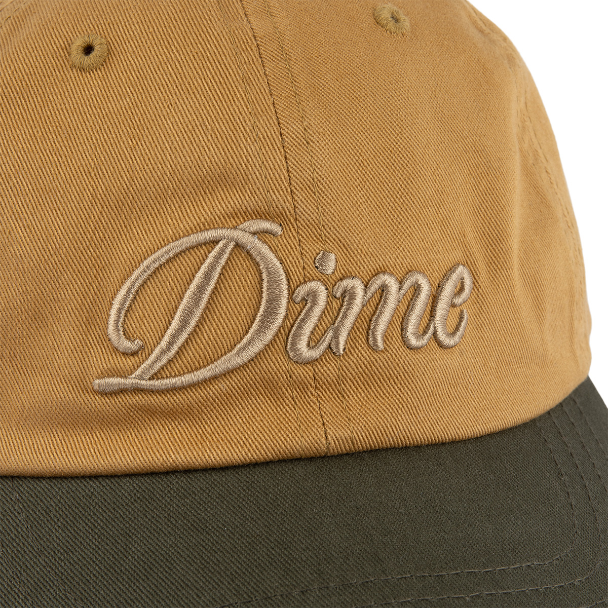 Dime Cursive Low Pro Cap Wheat/Green | One Size