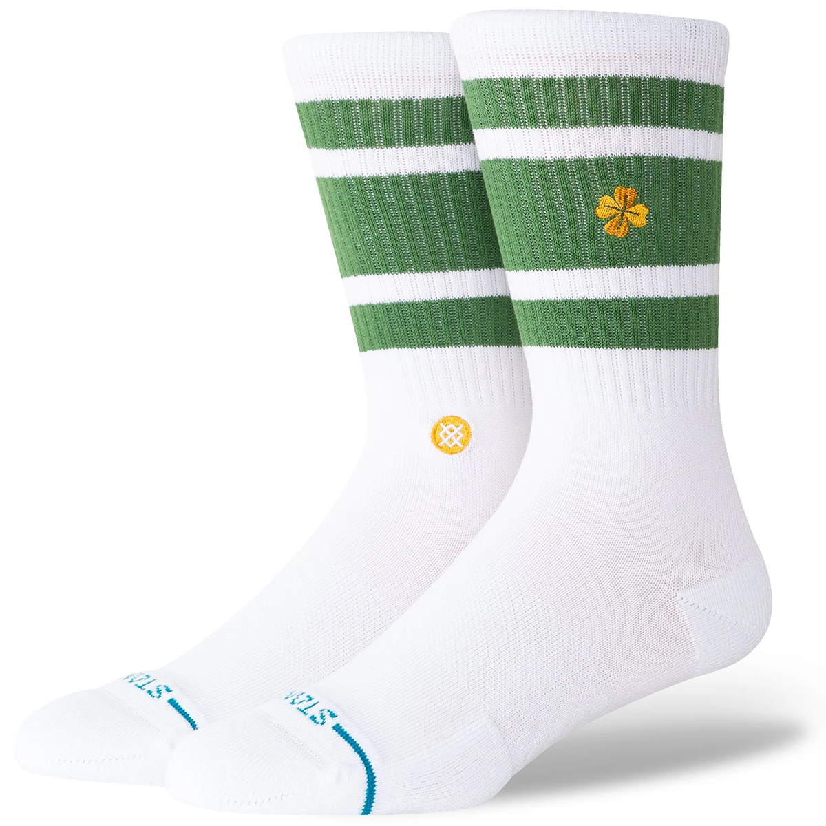 Stance Feelin Lucky Crew Socks Green