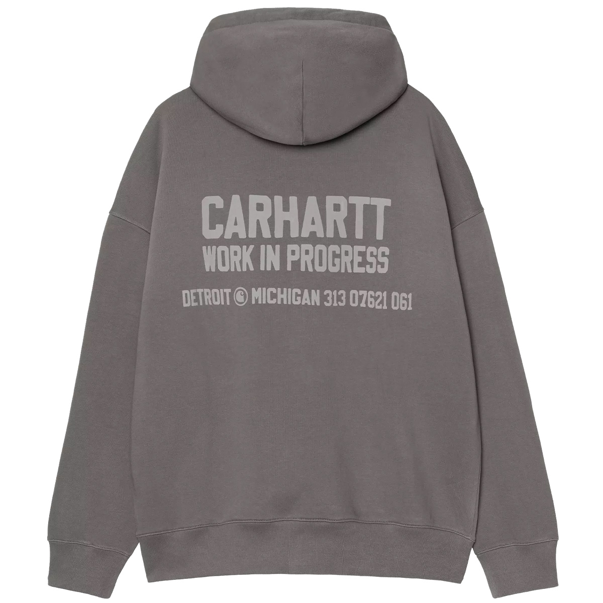 Carhartt WIP Distance Hooded Sweater Graphite Stone Dyed