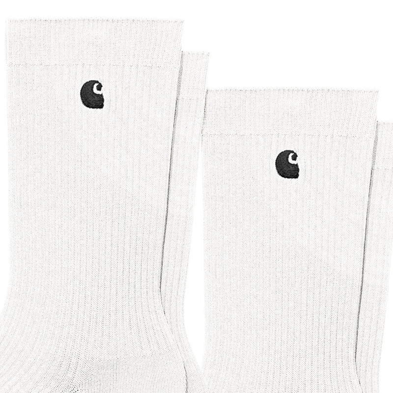 Carhartt WIP Madison Pack Socks White/Black 2-Pack Carhartt WIP Madison Pack Socks White/Black 2-Pack