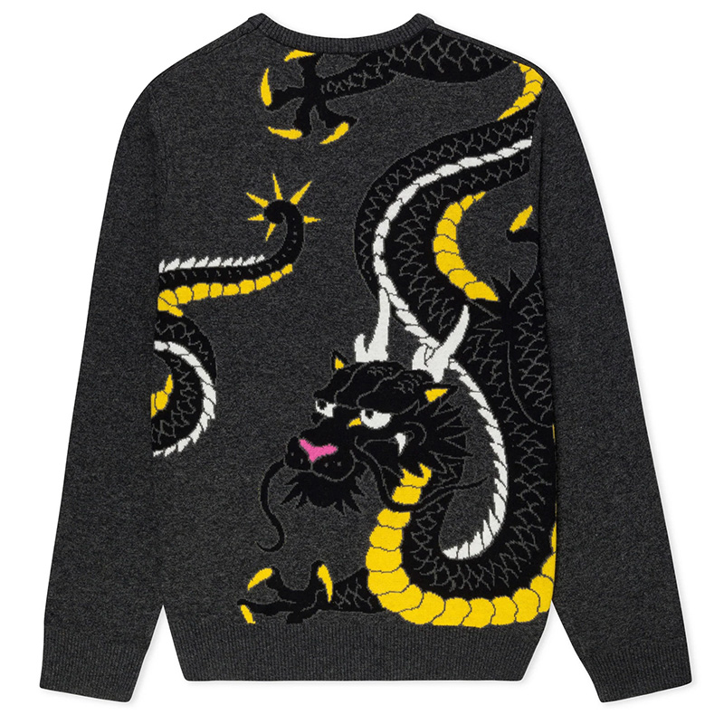 RIPNDIP Ryu Knit Sweater Black Heather RIPNDIP Ryu Knit Sweater Black Heather