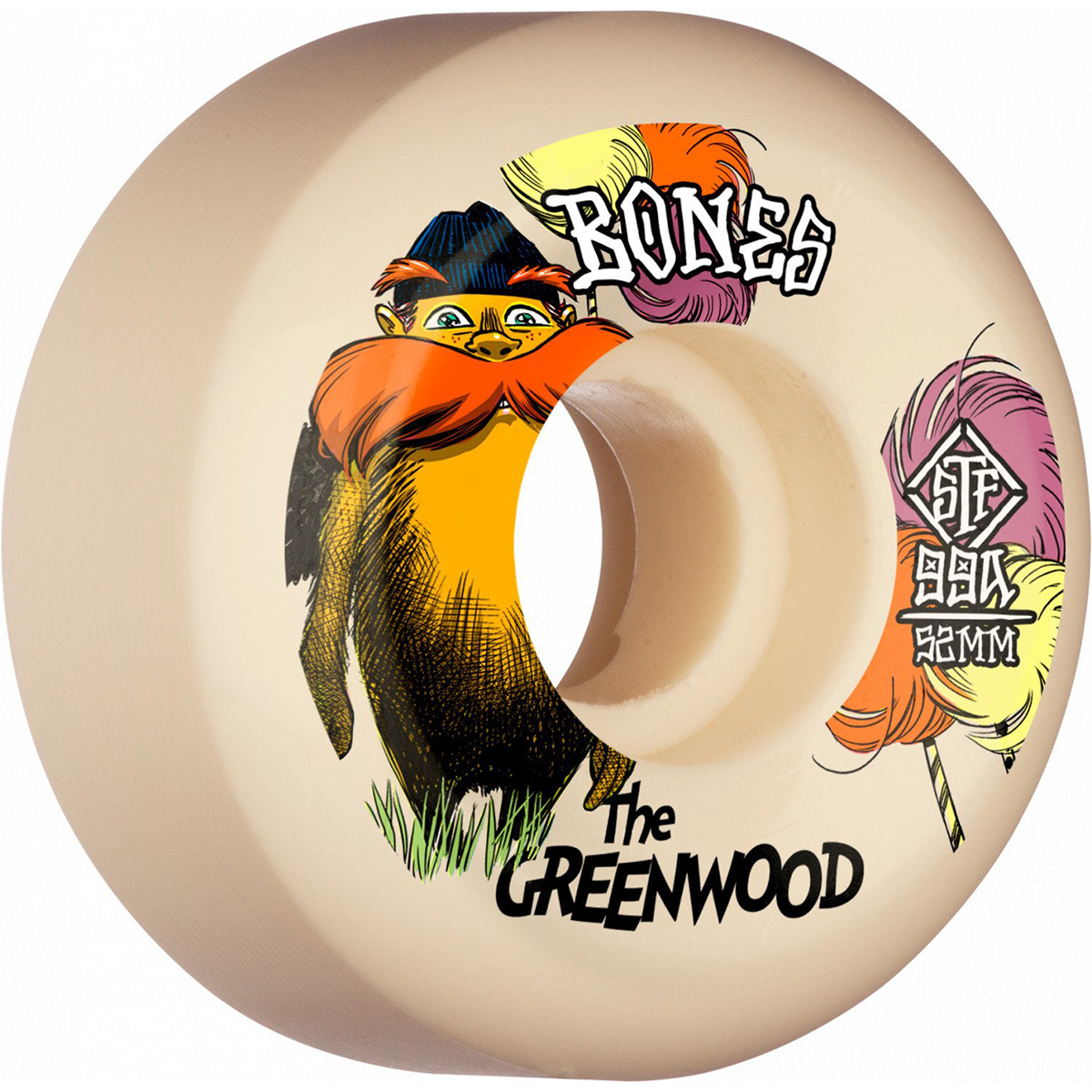 Bones STF The Greenwood Sidecut Wheels 99A 52mm