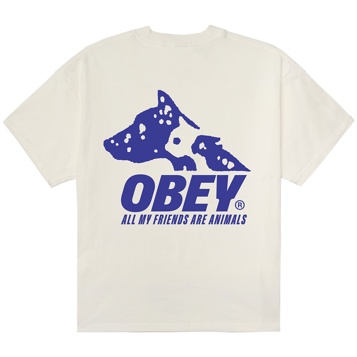 Obey Animals T-Shirt Vintage White