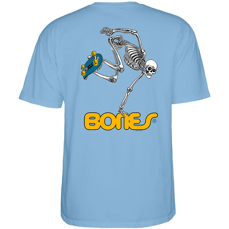 Powell Peralta Skateboard Skeleton T-Shirt Baby Blue Powell Peralta Skateboard Skeleton T-Shirt Baby Blue
