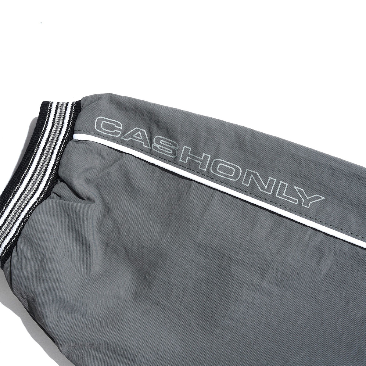 Cash Only Point Nylon Sweater Grey
