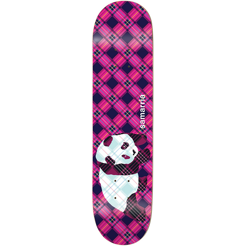 Enjoi Samarria Plaid Panda Super Sap R7 Skateboard Deck 8.0
