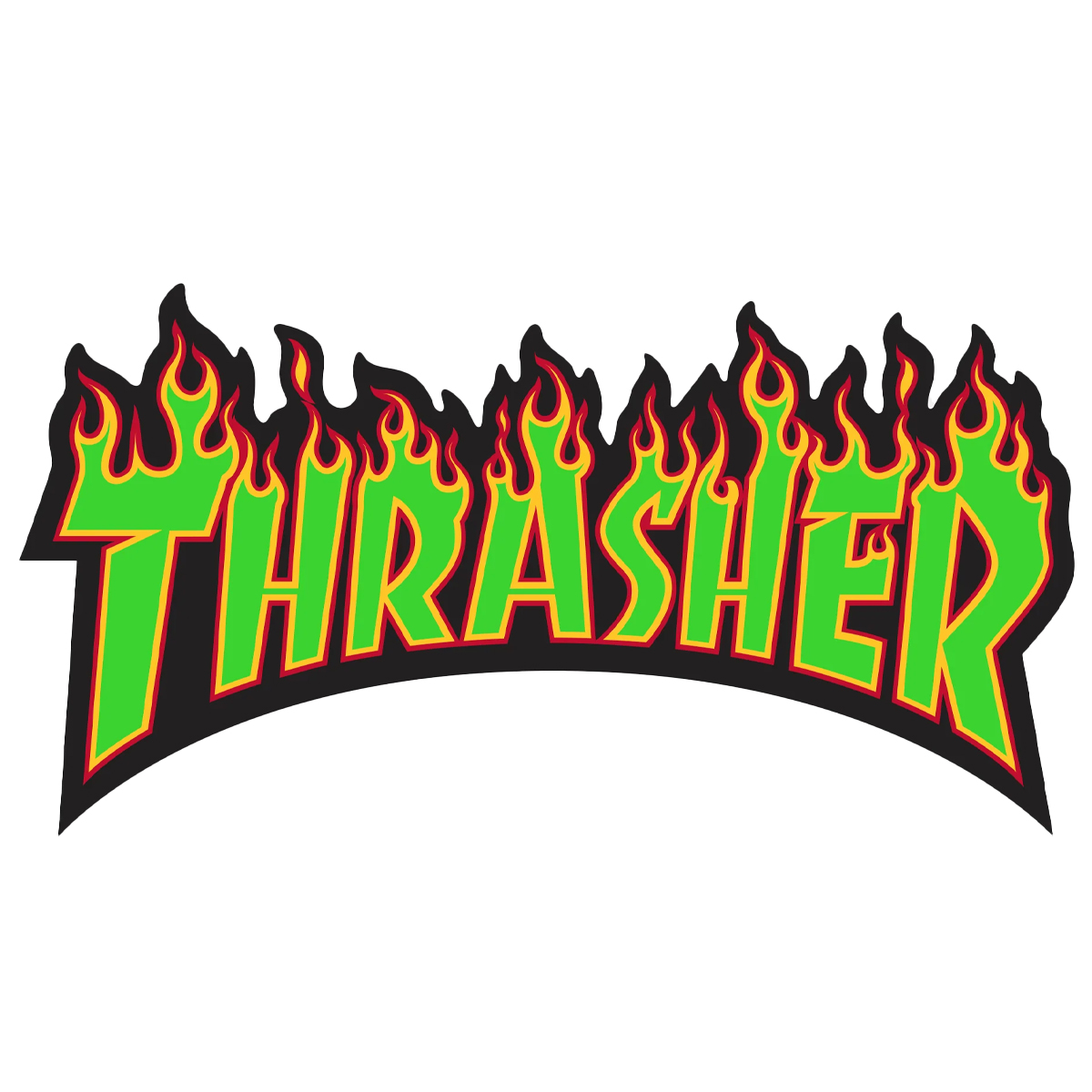 Thrasher Flame Sticker Large