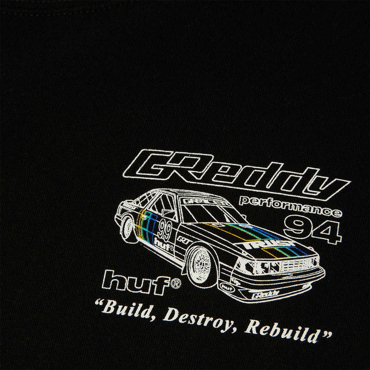 HUF x Greddy Retro Mod Sweater Black HUF x Greddy Retro Mod Sweater Black