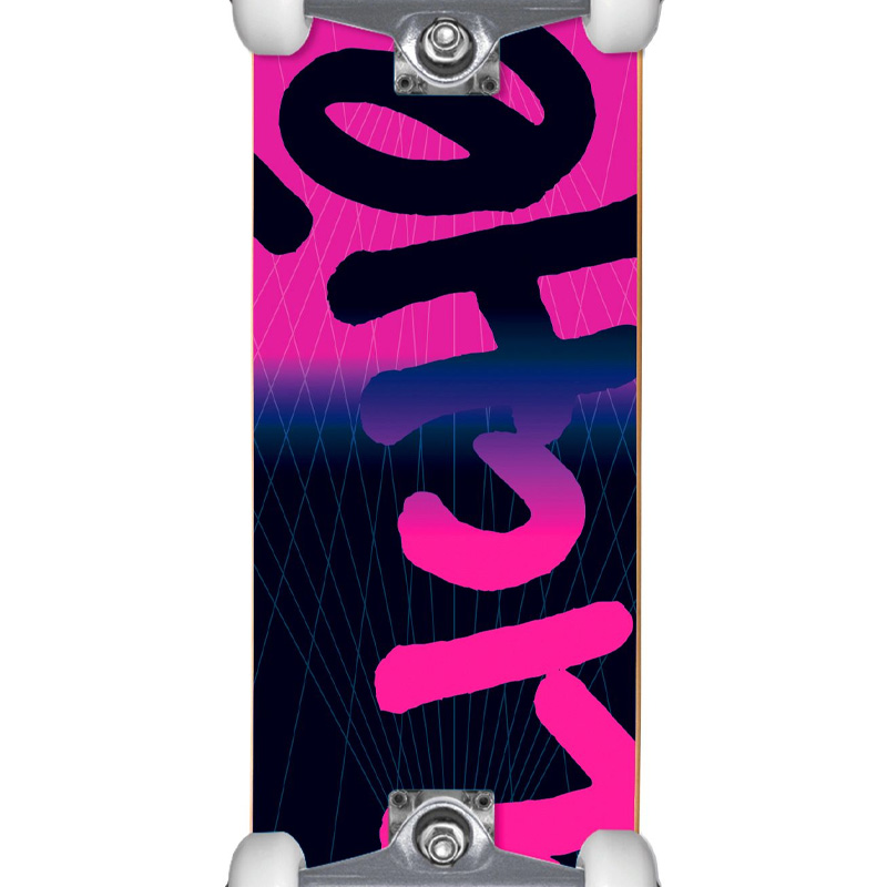 Cliché Lux Handwritten FP Complete Skateboard Pink 8.125