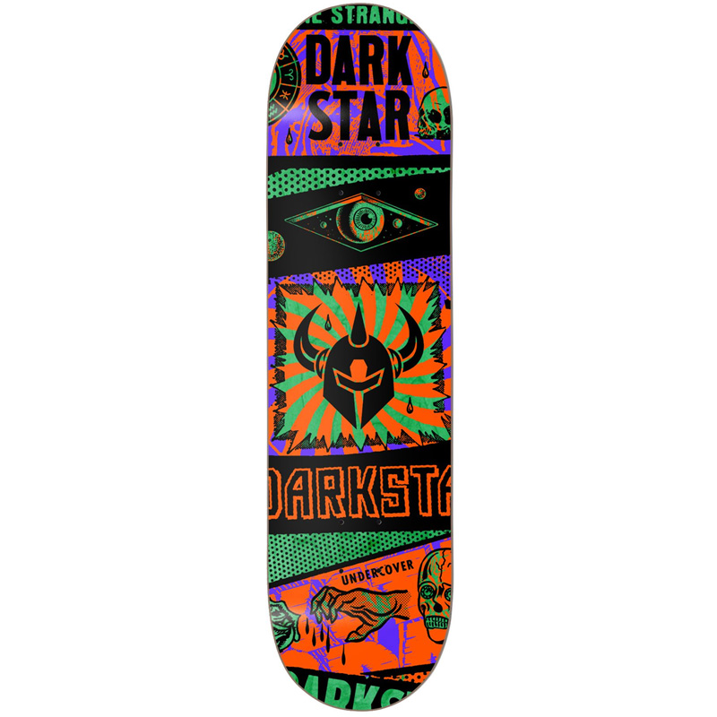 Darkstar Collapse HYB Skateboard Deck Orange 8.25