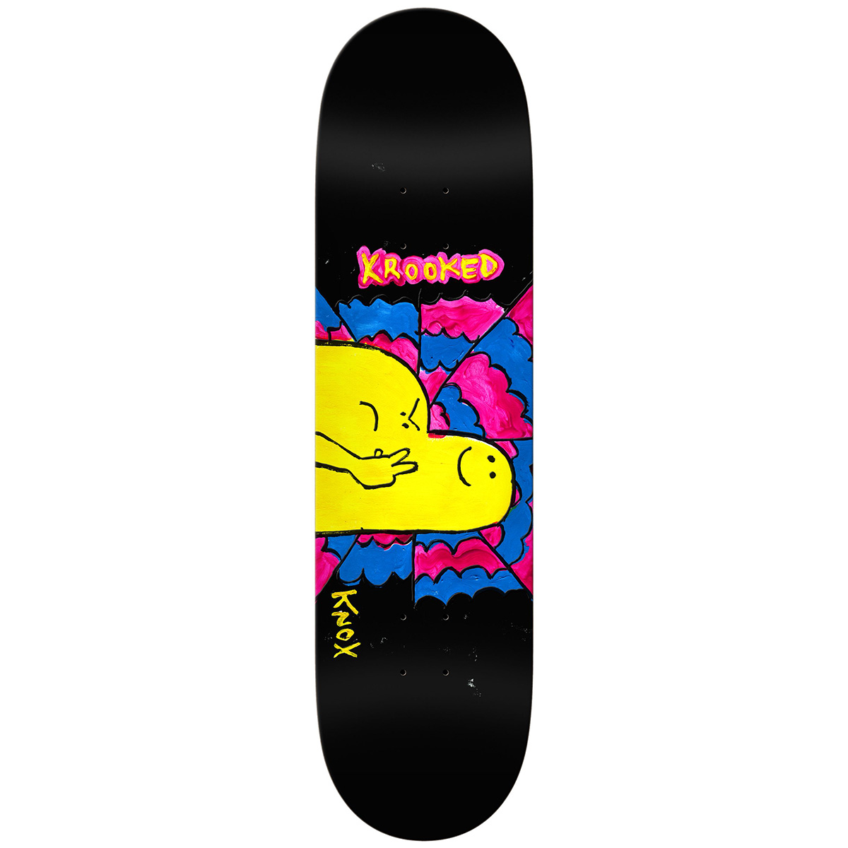 Krooked Knox Greetings Skateboard Deck 8.12 Krooked Knox Greetings Skateboard Deck 8.12