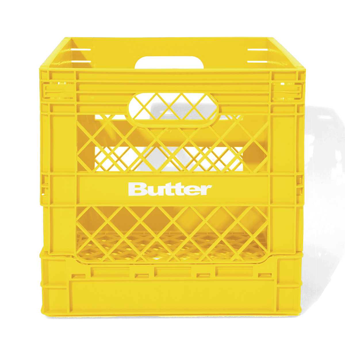 Butter Goods Record Crate Yellow