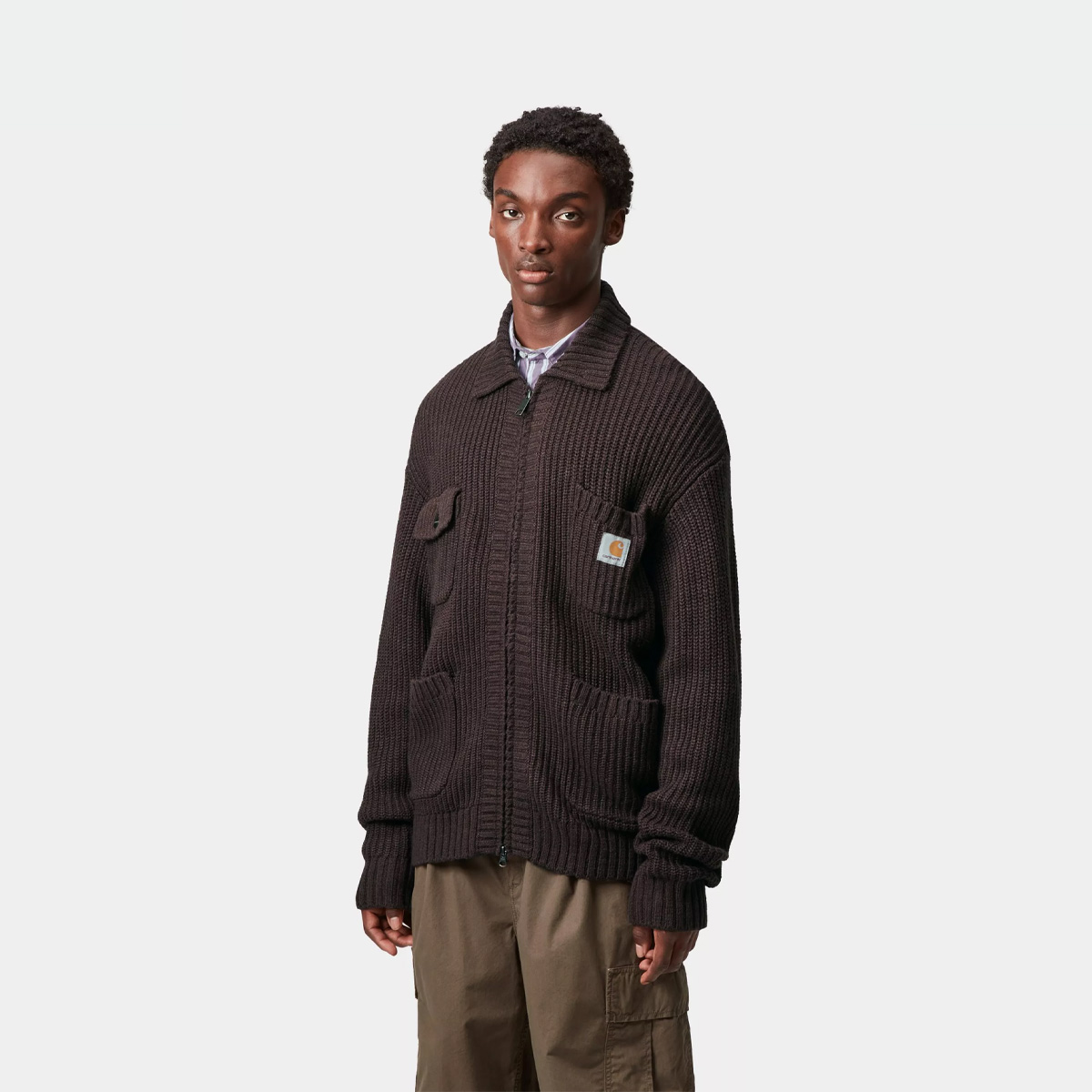 Carhartt WIP Chore Knit Jacket Palisander