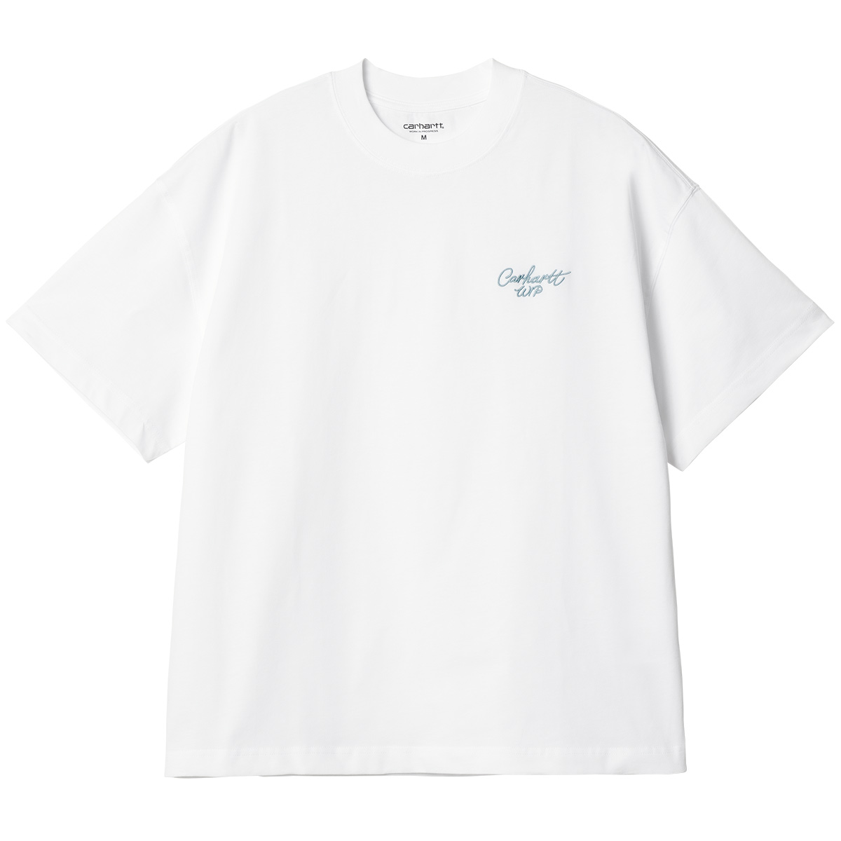 Carhartt WIP Signature Script T-Shirt White/Dusty Ice