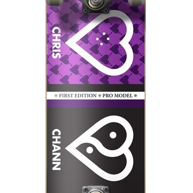 The Heart Supply Chris Chann Planet Heart Complete Purple 7.75 The Heart Supply Chris Chann Planet Heart Complete Purple 7.75