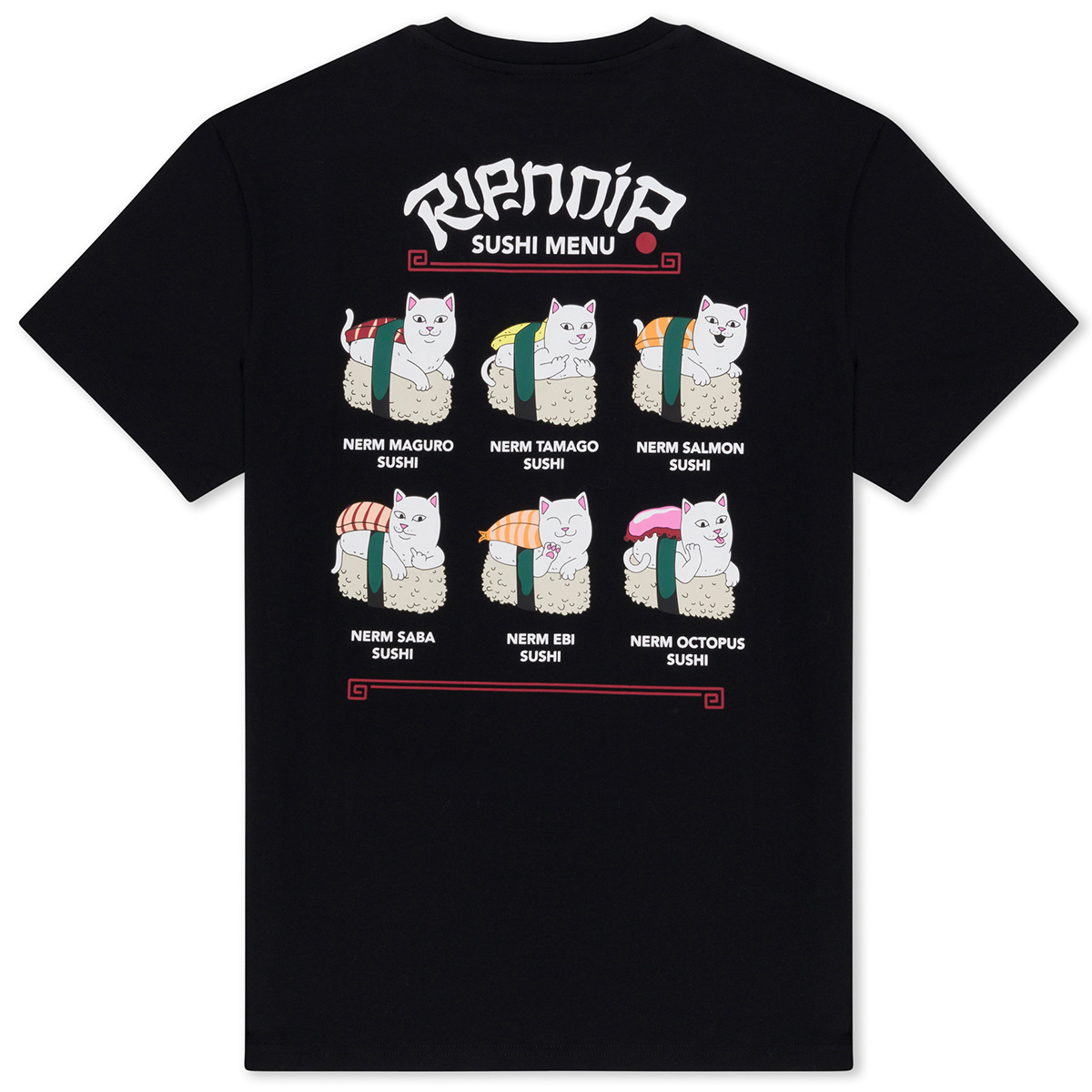 RipnDip Sushi Nerm T-Shirt Black RipnDip Sushi Nerm T-Shirt Black
