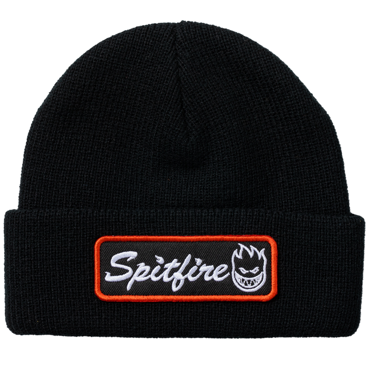 Spitfire Courier Patch Cuff Beanie Black