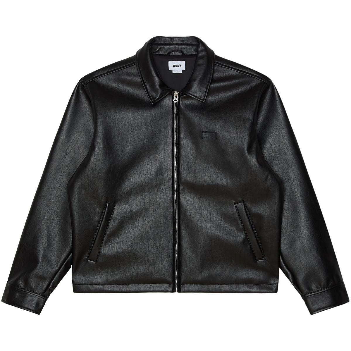 Obey Workman PU Jacket Black