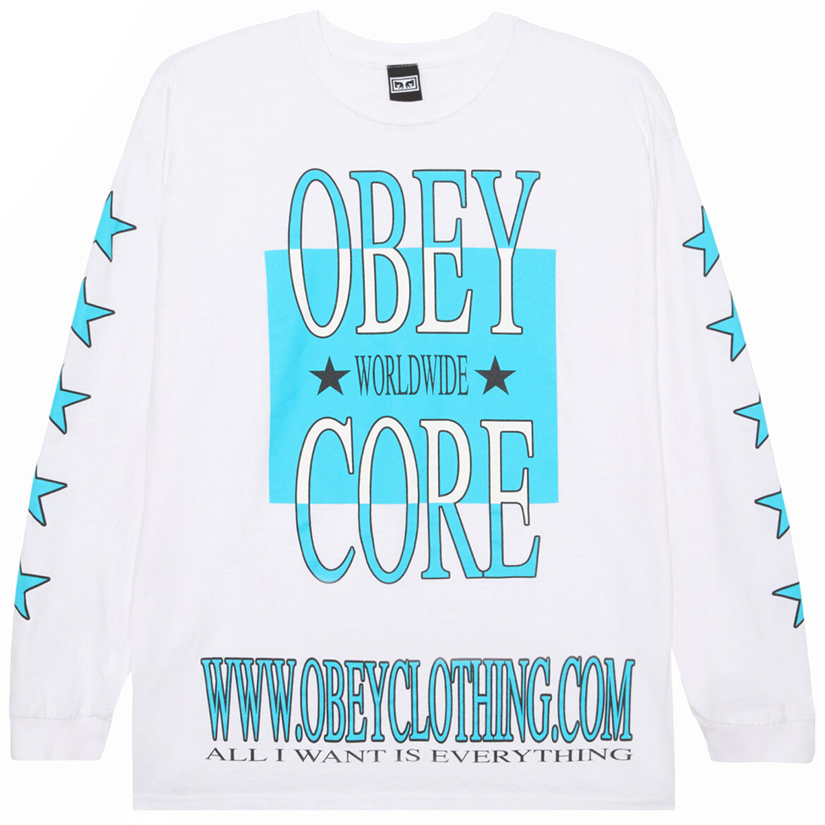 Obey Core Longsleeve T-Shirt White Obey Core Longsleeve T-Shirt White