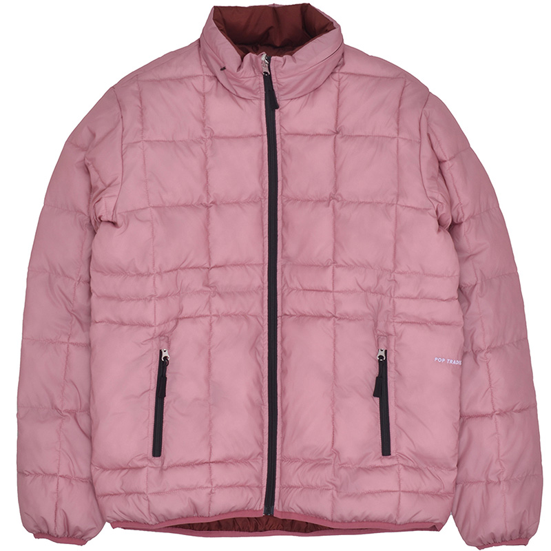 Pop Trading Company Quilted Reversible Puffer Jacket Mesa Rose/Fired brick Pop Trading Company Quilted Reversible Puffer Jacket Mesa Rose/Fired brick