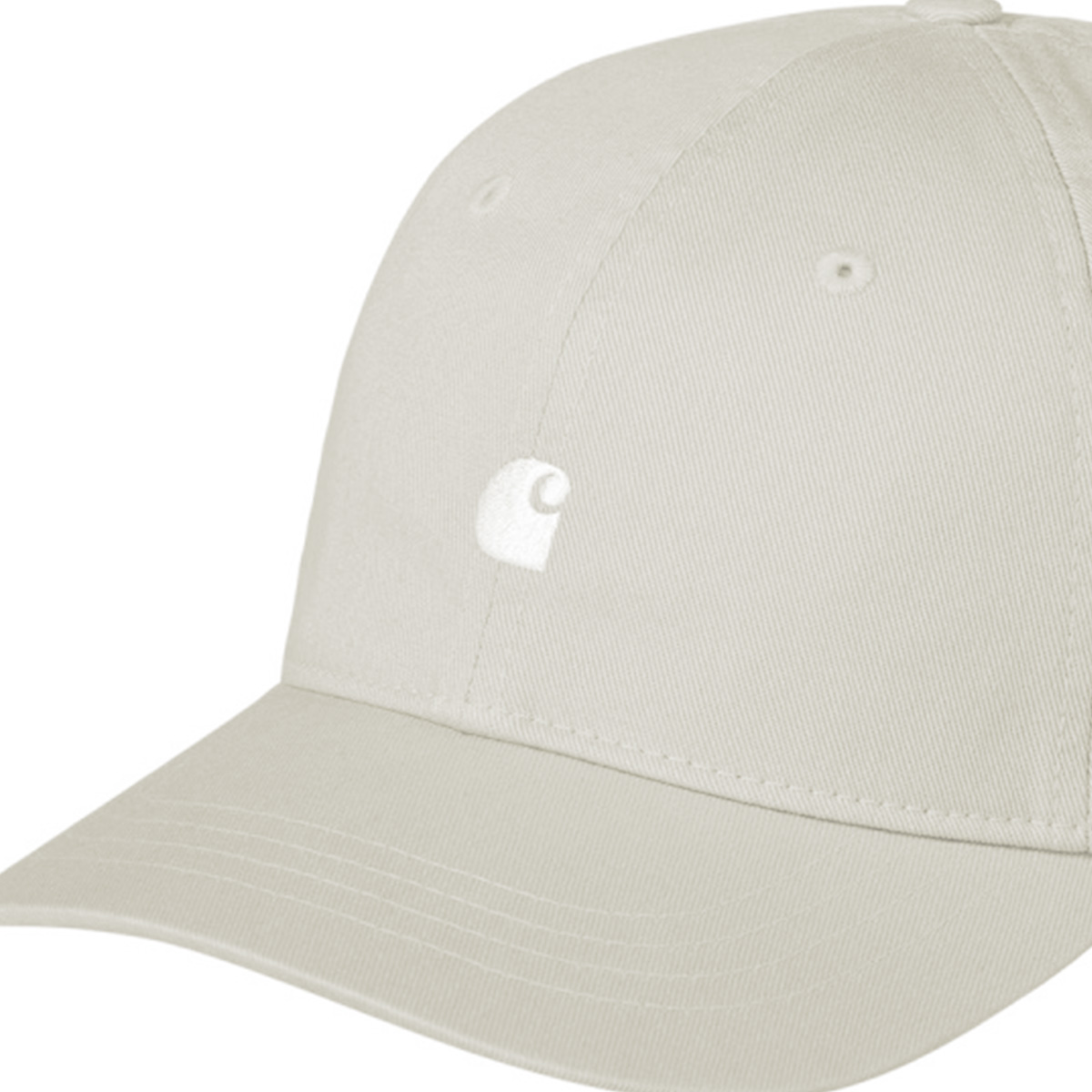 Carhartt WIP Madison Logo Cap Stone/White