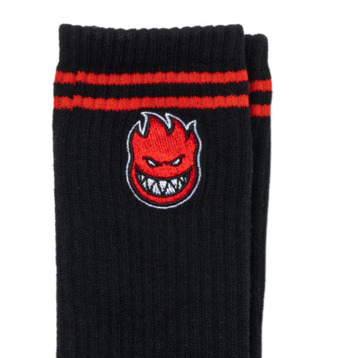 Spitfire Bighead Fill Emb Sock Black/Red