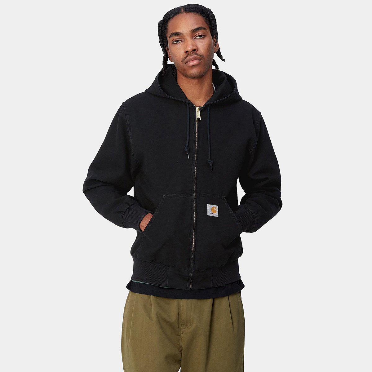 Carhartt WIP Active Jacket Black Aged Canvas