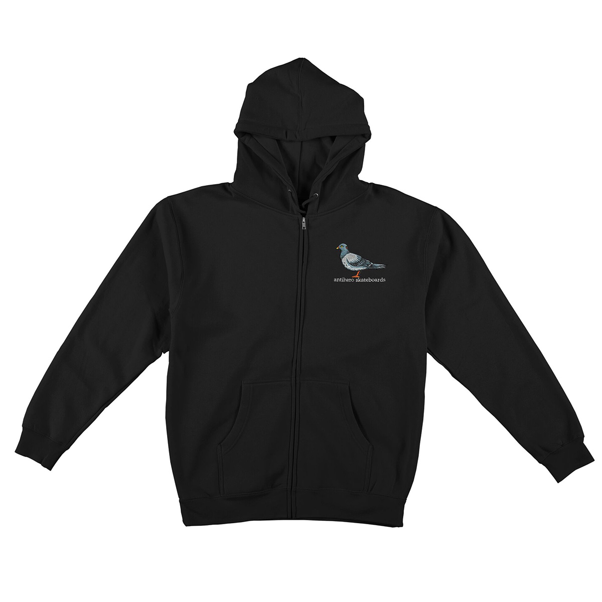 Anti Hero Lil Pigeon Emb Zip Hoodie Black/Multi Anti Hero Lil Pigeon Emb Zip Hoodie Black/Multi