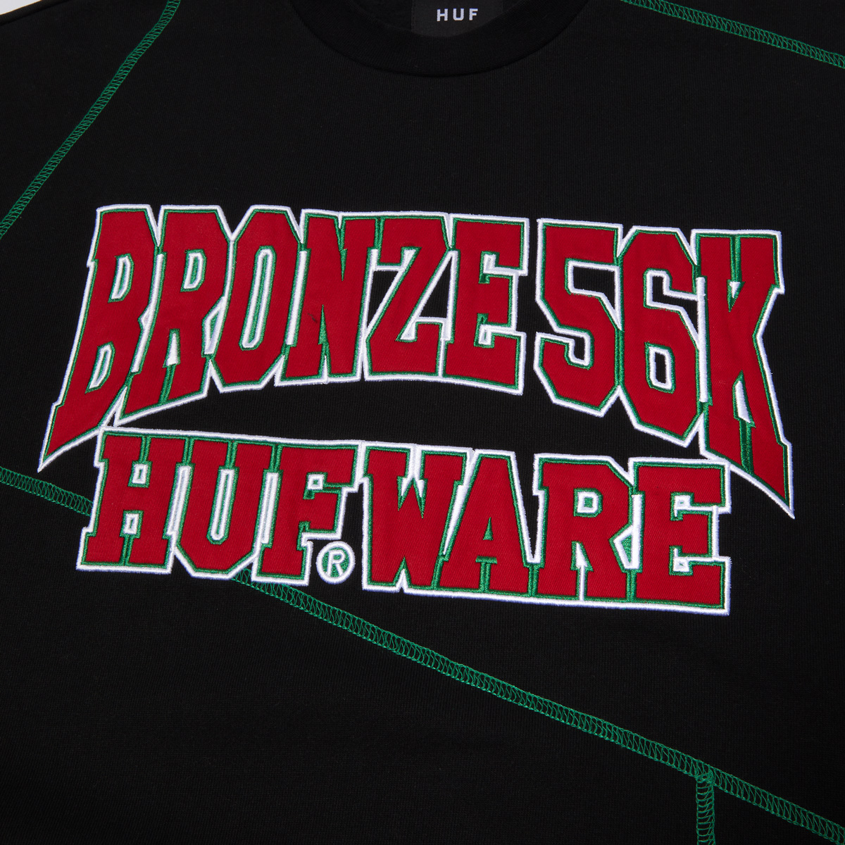 HUF x Bronze 56K Hufware Crewneck Sweater Black HUF x Bronze 56K Hufware Crewneck Sweater Black