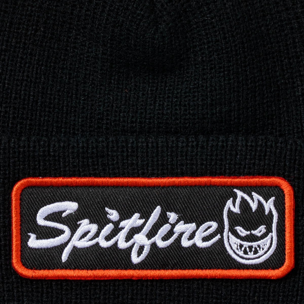 Spitfire Courier Patch Cuff Beanie Black