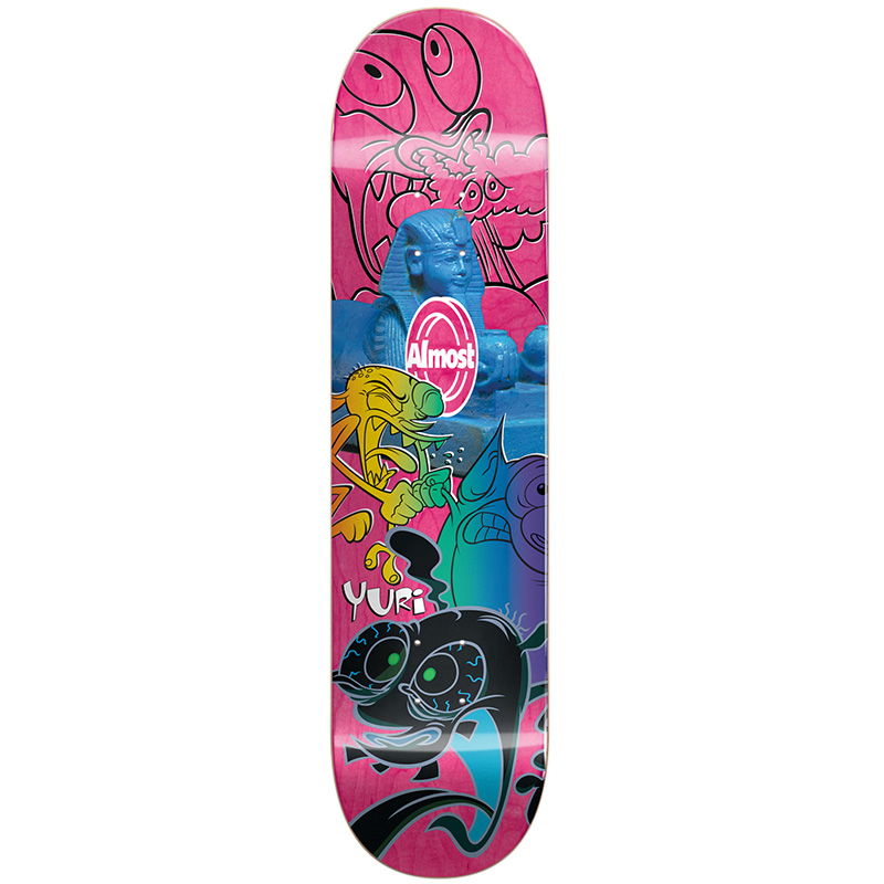 Almost Yuri Ren & Stimpy Mixed Up R7 Skateboard Deck 8.0