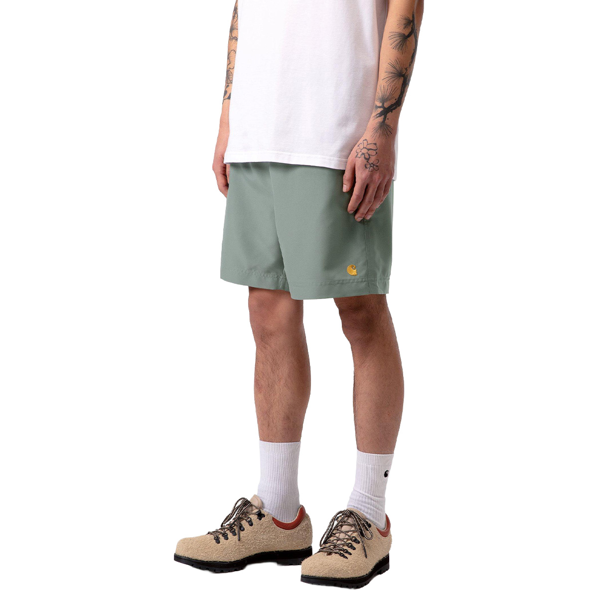 Carhartt WIP Chase Swim Trunk Velvet Green/Gold