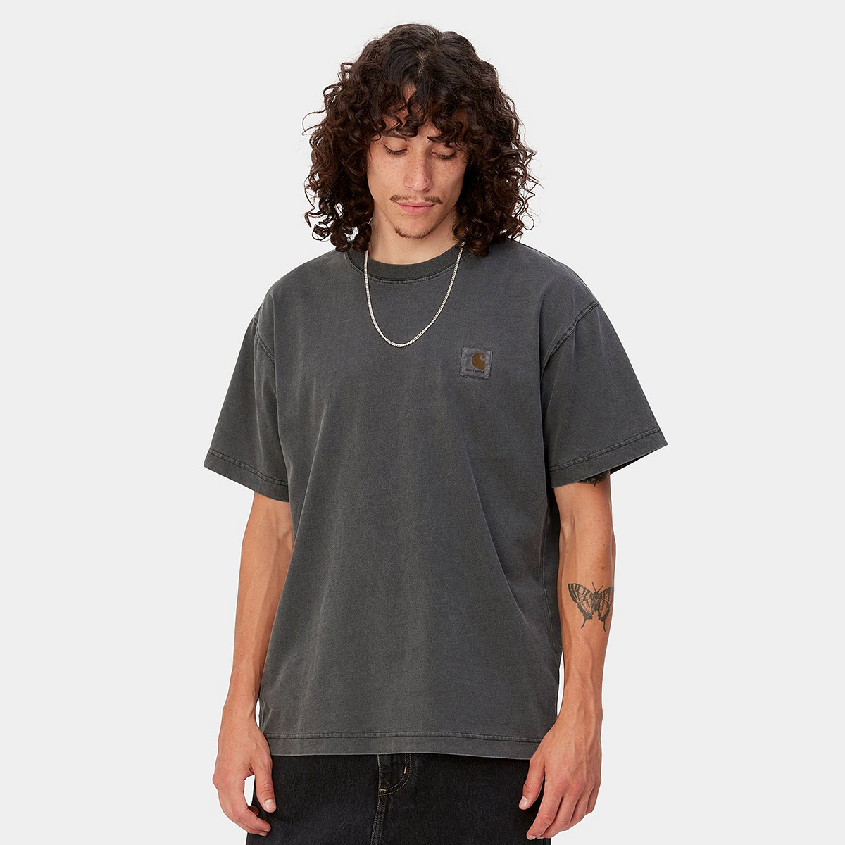 Carhartt WIP Vista T-Shirt Graphite Garment Dyed Carhartt WIP Vista T-Shirt Graphite Garment Dyed