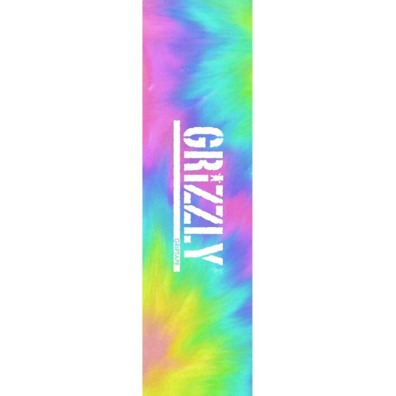 Grizzly Dye Tryin Griptape Sheet Yellow/Blue/Pink