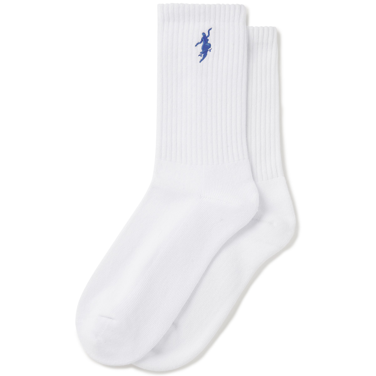 Polar No Comply Rib Socks White/Blue Polar No Comply Rib Socks White/Blue